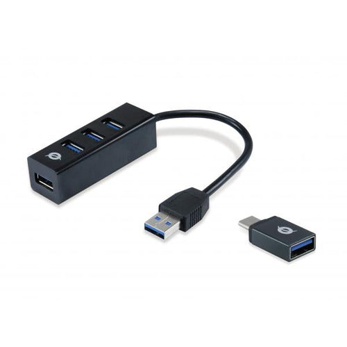 Hub 3 Porte Usb - Hub 3 porte USB 3.0 type-A con adattatore type-C