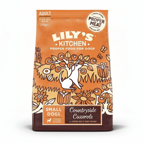 Lily's Kitchen Countryside Casserole Small Dogs con Pollo Anatra e Patate per Cani Adulti 2.5 kg