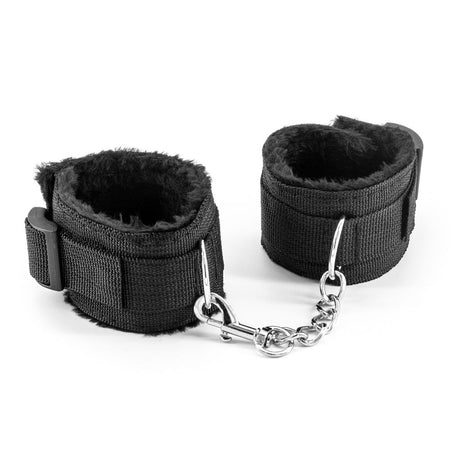 Bondage kit con polsiere cavigliere collare guinzaglio mascherina ball-gag frusta corda paletta dado pinze 11 pz fetish