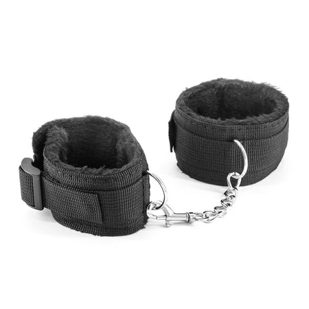 Bondage kit con polsiere cavigliere collare guinzaglio mascherina ball-gag frusta corda paletta dado pinze 11 pz fetish