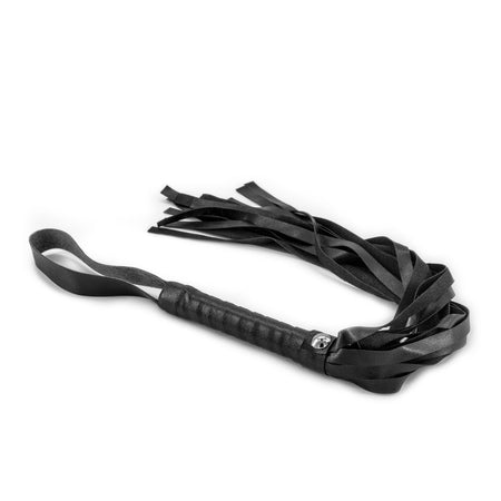 Bondage kit con polsiere cavigliere collare guinzaglio mascherina ball-gag frusta corda paletta dado pinze 11 pz fetish