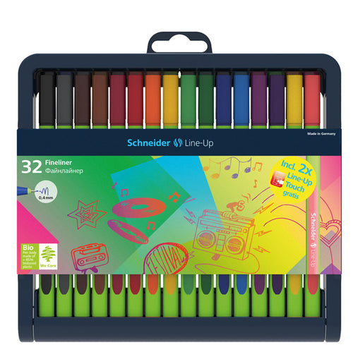 Astuccio 32 Fineliner Line-Up 0,4Mm Colori Ass. Schneider