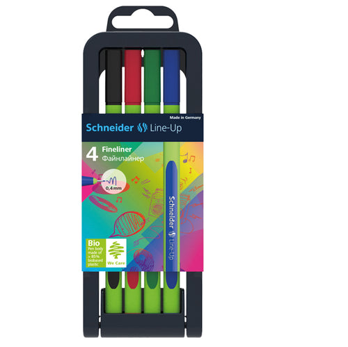Astuccio 4 Fineliner Line-Up 0,4Mm Colori Ass. Schneider