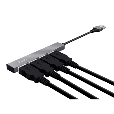 TRUST MINI USB HUB 4 PORTE HALYX ALUMINIUM