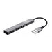 TRUST MINI USB HUB 4 PORTE HALYX ALUMINIUM