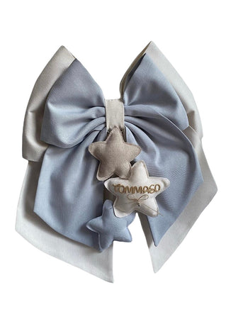 Fiocco nascita in cotone personalizzabile fatto a mano 35 x h 40 cm "Made in Italy"