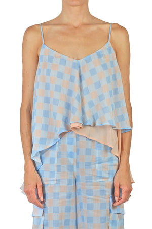Semi-Couture Semi Couture - Top - 431790 - Fantasia Azzurro da donna