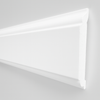 *STOCK FOLLI* Profilo o cornice per boiserie in Polimeri Bianco RAL 9016 verniciabile 70X15mm (Prezzo al metro)