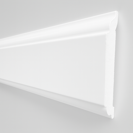 *STOCK FOLLI* Profilo o cornice per boiserie in Polimeri Bianco RAL 9016 verniciabile 70X15mm (Prezzo al metro)