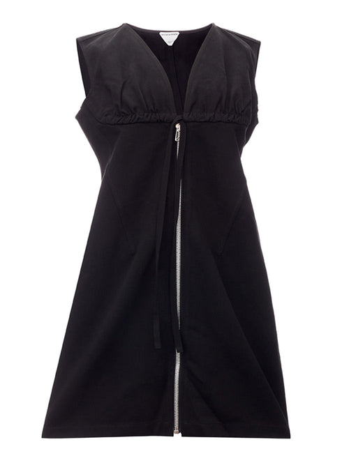 Bottega Veneta Abito Smanicato Brushed Cotton Twill da donna