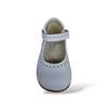 Ballerine Bambina PANYNO Bianco Pelle con Fibbia – Scarpe Primi Passi Eleganti per Cerimonia