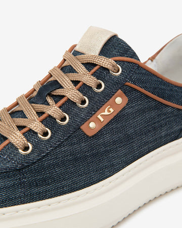 NeroGiardini Donna Sneakers in Tessuto e Pelle