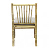 Sedia Cuba Libre in legno di Bamboo, con cuscino, 48 x 48 x 45/85 cm