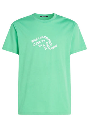 KARL LAGERFELD T-SHIRT WAVE LOGO RELAXED T-SHIRT da uomo