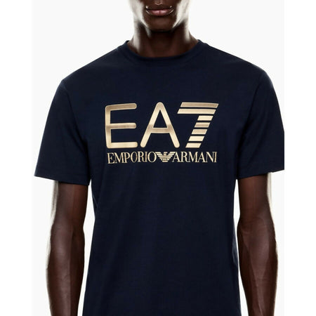 Emporio Armani T-Shirt Uomo Logo Series in Cotone Con Maxi Logo