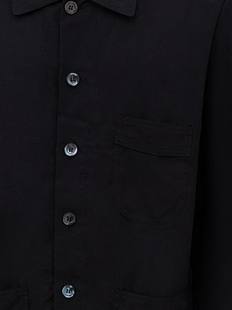 Tom Ford Camicia Nera con Maxi Tasche da uomo