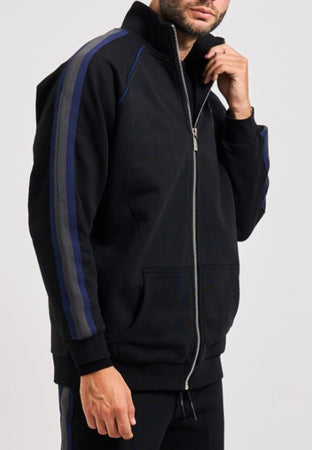 John Richmond FELPA SWEATSHIRT ZIP BOTRO da uomo