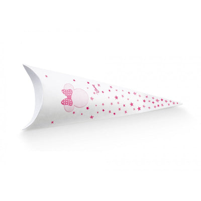 Scatolina Nascita Bimba Cono Disney Minnie Stars Rosa