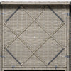 Set 4 Pz Salotto da Esterni in Rattan con 1 Divano, 2 Poltrone e 1 Tavolino, Kaki e Beige 860-211