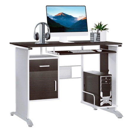 Scrivania per Computer Porta PC, Scrivania per Cameretta e Ufficio con Cassetto Legno 100x52x75 cm CQ4920-019CQ4