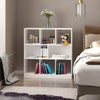 Mobile Libreria Portaoggetti a 3 Livelli e 8 Ripiani Totali, in MDF, 97.5x30x100 cm, Bianco NH3838-098WTNH3