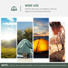 Tenda da Campeggio a Igloo con Porta a Cerniera, Zanzariera e Finestre a Rete, 206x152x110 cm, Verde IW8A20-260DGIW8