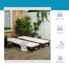 Set 2 Lettini Prendisole in Rattan PE con Cuscino e Schienale 5 Reclinazioni, 196x60x22cm 862-019V00BN