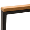 Set 4 Pezzi Salotto da Esterni con 2 Sedie, Divano e Tavolino Mobili da Giardino in Rattan e Acciaio Nero 860-092