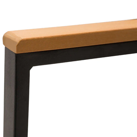 Set 4 Pezzi Salotto da Esterni con 2 Sedie, Divano e Tavolino Mobili da Giardino in Rattan e Acciaio Nero 860-092