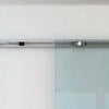 Porta Scorrevole Interna in Vetro Smerigliato e Satinato con Binario B3 in Alluminio per Bagno Cucina Studio Vetro 205x 90x 0,8cm WJ8B70-005WJ8