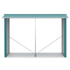 Legnaia con Struttura in Acciaio Galvanizzato e Base rialzata, 240x 86x160cm, Verde ZB5845-835V00GNZB5