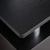 Mobile Porta TV Classico Soggiorno HOMCOM con 2 Ripiani, 2 Armadietti MDF Acciaio Inox Nero 120x39.5x52cm