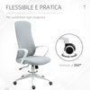 Sedia da Ufficio Ergonomica con Altezza Regolabile e Funzione di Inclinazione, 62x56x110-119.5 cm TR9921-637V00LGTR9