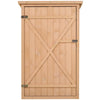 Casetta da Giardino in Legno di Abete Impermeabile, Capanno Attrezzi da Esterno 75x56x115cm SD1845-292SD1