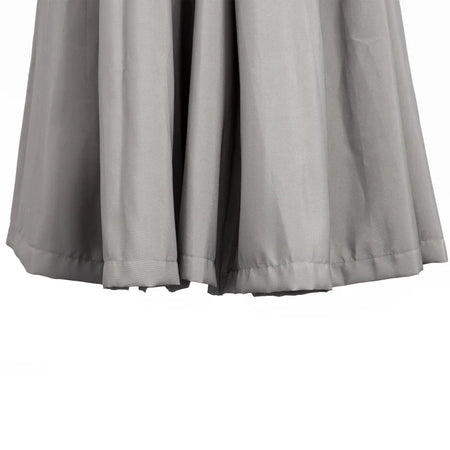 Ombrellone Decentrato da Giardino 3x2.6 m a 18 Stecche con Base a Croce, Grigio 84D-118GY