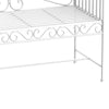 Panchina da Esterno a 2 Posti , Panchina Biposto da Giardino Stile Romantico Ferro 113.5 x 50 x 96cm Bianco 84B-077