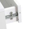 Mobile d'Ingresso Moderno Guardaroba Set Appendiabiti, Specchio e Scarpiera 3 in 1, in Legno Bianco BN3831-146WTBN3