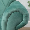 Divano 2 Posti in Legno e Velluto Verde, Spessa Imbottitura, Divano per 2 Persone Design Vintage Rétro, 148 x 72 x 76cm DY2833-847D2D