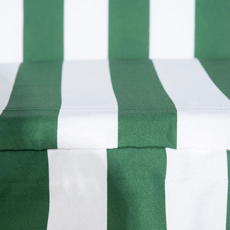 Dondolo da Giardino 3 Posti in Acciaio e Teslin con Tetto Parasole, 172x110x153 cm, Bianco e Verde 84A-054V03GN