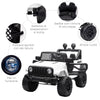 Macchina Elettrica per Bambini Jeep Fuoristrada con Telecomando e 2 Velocità, 100x65x72 cm, Bianco RF6370-142V91WTRF6