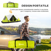 Tenda da Campeggio 4 posti con 2 Spazi Separati, in Poliestere e Fibra di Vetro, 450x215Px180 cm, Verde EG5A20-422V00YGEG5