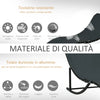 Set 2 Sdraio da Giardino Pieghevoli, Lettino Prendisole in Alluminio e Textilene, 61x165x63cm 84B-540