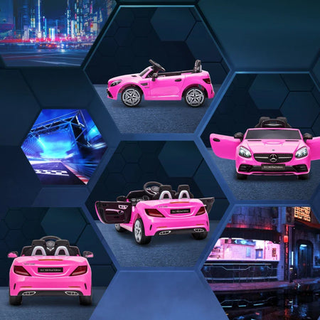 Macchina Elettrica per Bambini 3-6 Anni con Luci LED, Effetti Sonori e Telecomando, 107x62.5x44 cm, Rosa YH6370-222V90PKYH6