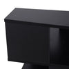Tavolino basso Caffè in Legno Salvaspazio Nero 40x41x43 KJ5833-619BKKJ5 , soggiorno salotto basso nero bianco marrone grgio design moderno sala moderno alto divano camera legno vetro rotondo