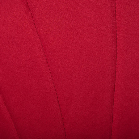 Set 2 Sedie Sala da Pranzo e Soggiorno Imbottite, Design Nordico ed Ergonomico in Metallo e Velluto, 52x54x79 cm, Rosso TG2835-253RDTG2