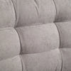 Divano Letto Angolare 3 Posti con Chaise Longue Contenitore in Tessuto, 217x134x85cm, Grigio 839-194