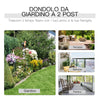 Dondolo da Giardino a Due Posti con Tavolino 81 × 147 × 100cm 84A-011