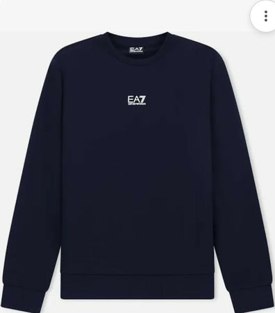 Armani EA7 Felpa Uomo Senza Cappuccio Girocollo