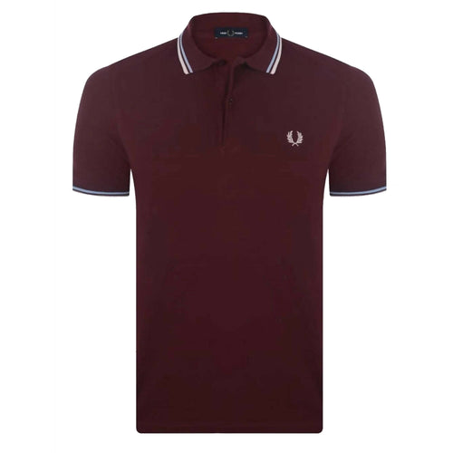 Fred Perry Polo Con Doppia Riga Uomo Regolar Fit Polo Maniche Corte Con Colletto