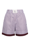MeME ROAD Meme Road - Shorts - 470276 - Bianco/Bordeaux da donna